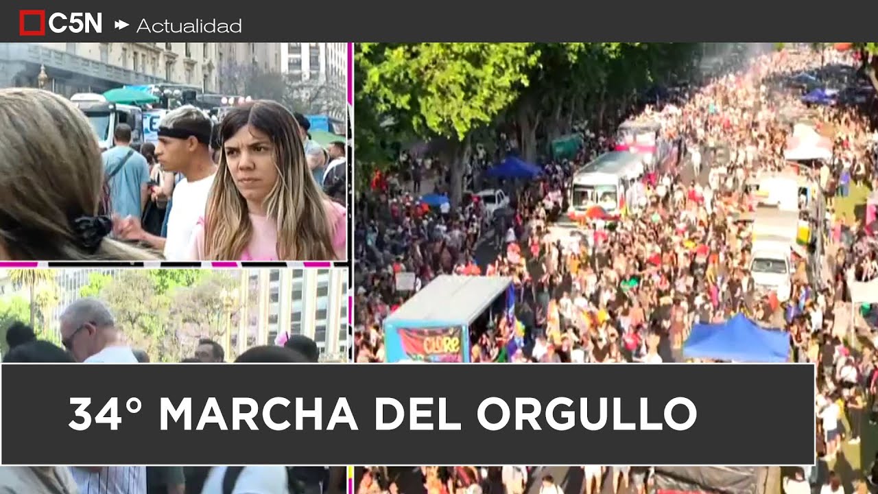 34&deg; MARCHA del ORGULLO: movilizaciones en TODO el PA&Iacute;S