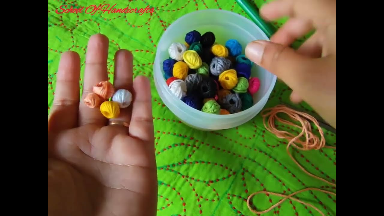 সুতা দিয়ে বোতাম তৈরি / বোতাম কিভাবে তৈরী করবেন