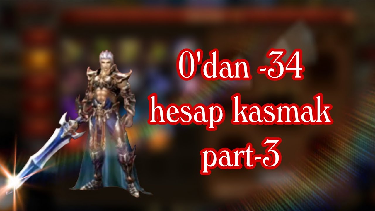 0'dan -34 hesap nasıl kasılır?