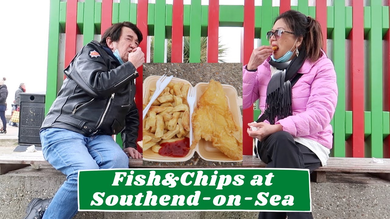 WE ATE FISH & CHIPS AT SOUTHEND-ON-SEA😋SARAAAAP😊