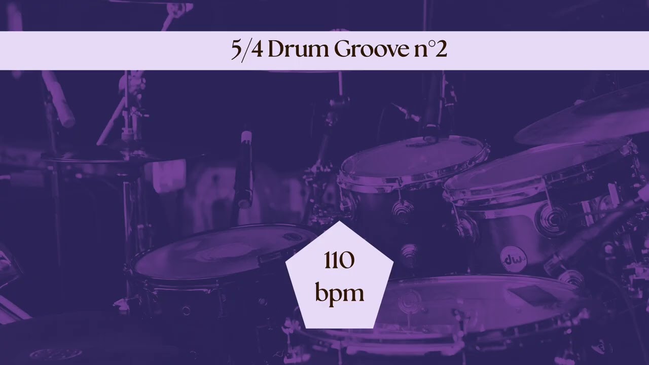 5/4 Drum Groove n°2 (110 bpm)