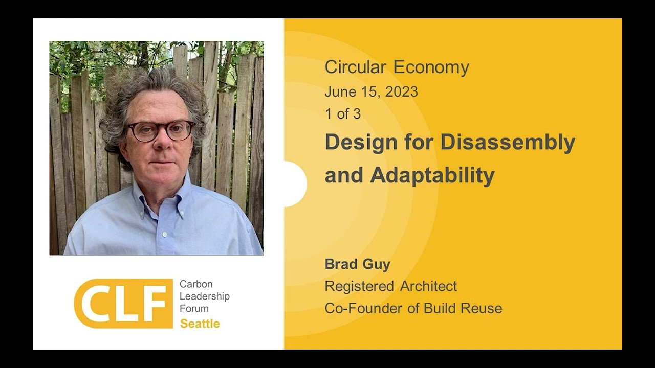 Design for Disassembly and Adaptability