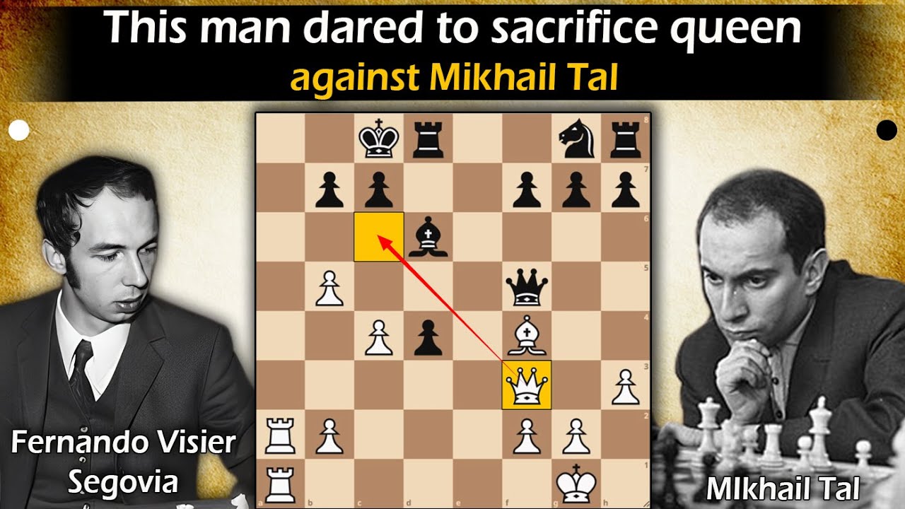This man dared to sacrifice queen against TAL | Segovia vs Tal 1977