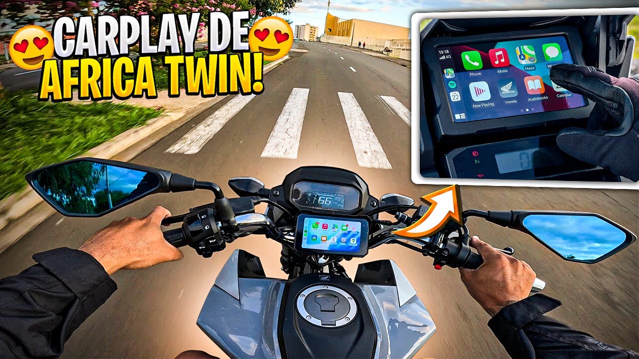 TESTE GPS (CARPLAY) PARA MOTO MAIS BARATO DA INTERNET | FUNCIONA UBER, 99 e IFOOD?? 