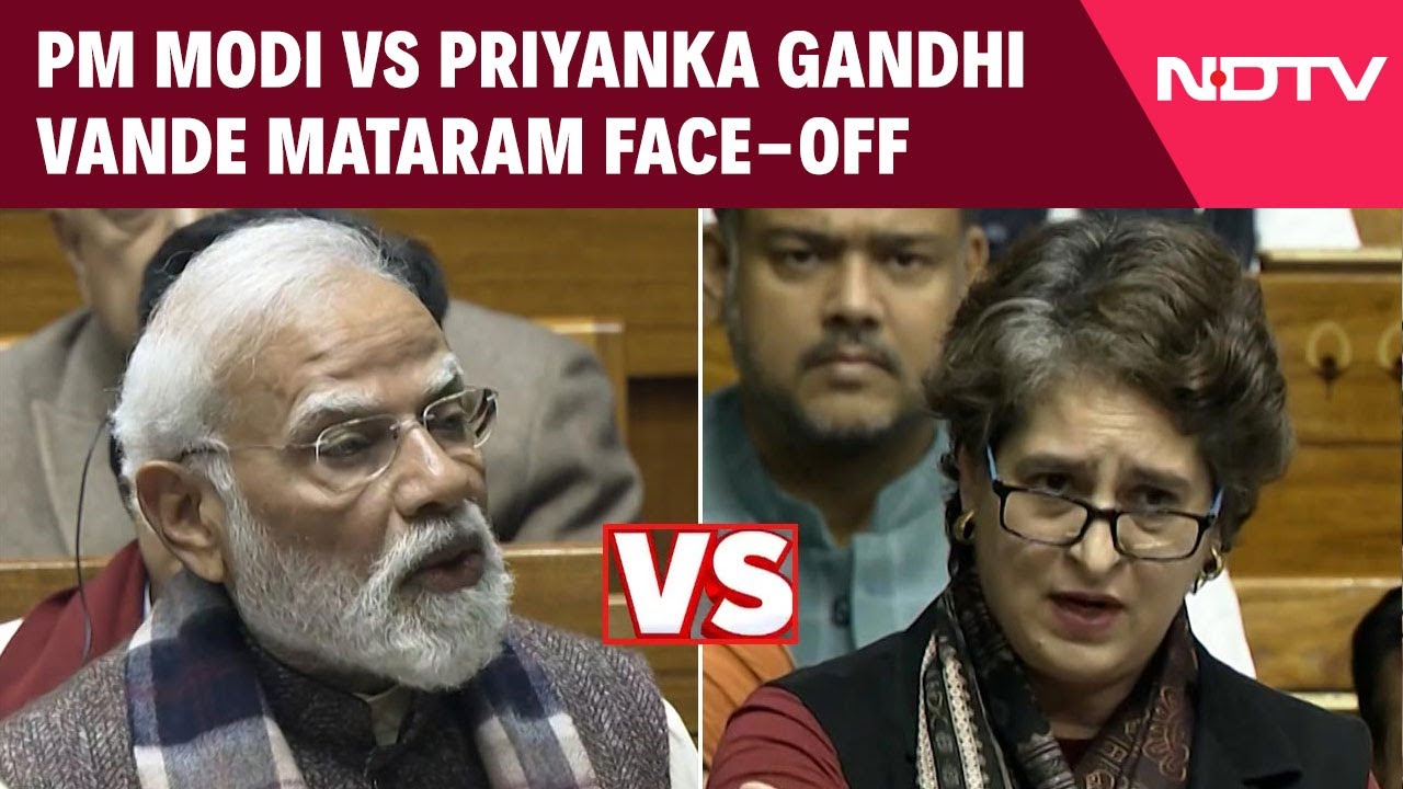 Parliament Winter Session | PM Modi vs Priyanka Gandhi Vadra Vande Mataram Face-Off