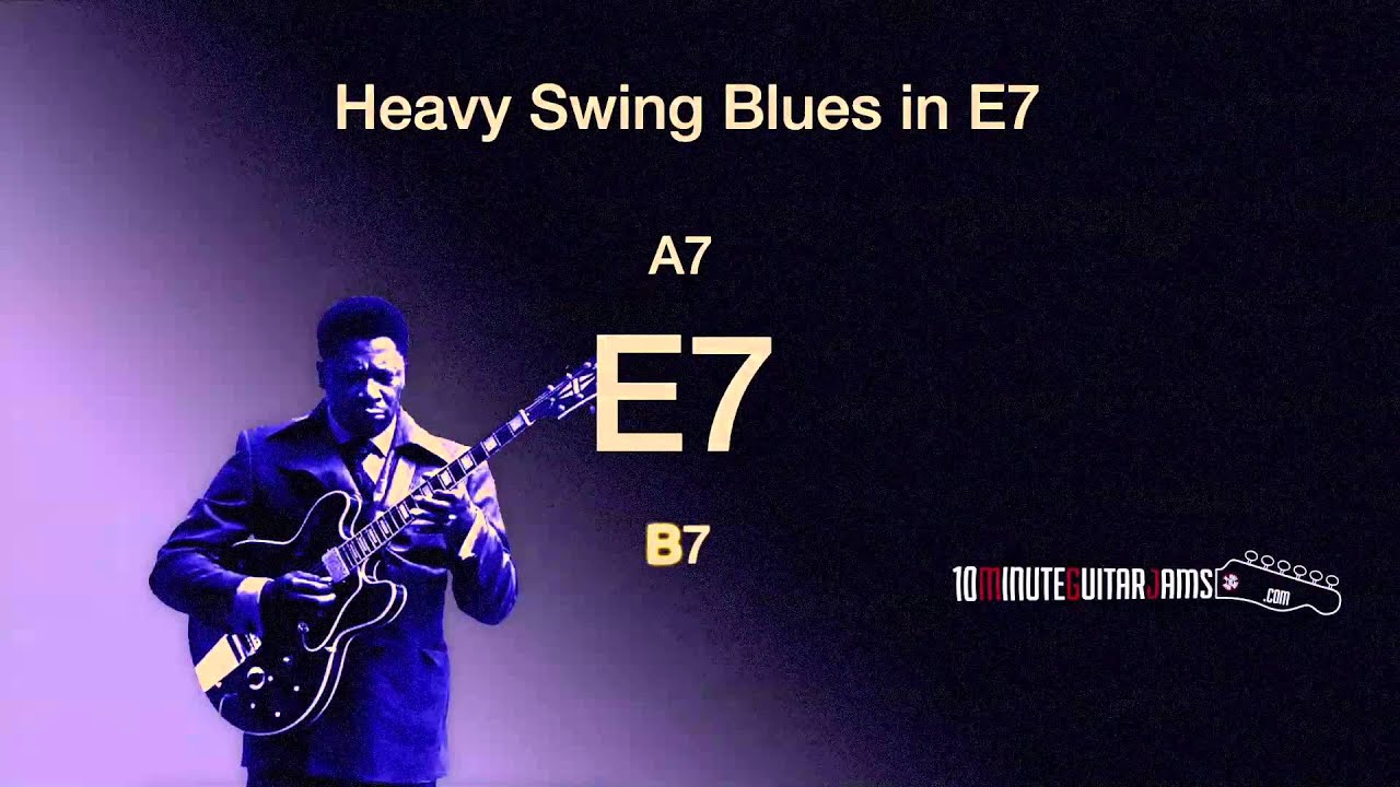 Blues Shuffle in E7 - Guitar Backing Track