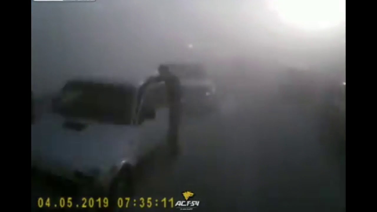 Dense fog causes 10 vehicle pile up