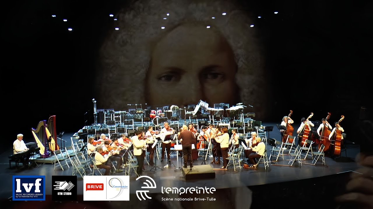 Vivaldi: 4 Violins In B minor RV580 - (Orchestre symphonique départemental de Brive-la-Gaillarde)