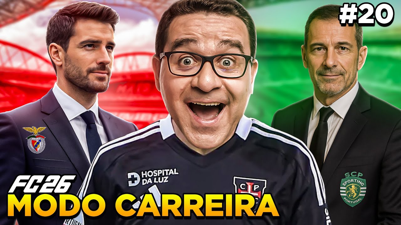 EAFC 26 MODO CARREIRA #20 - OLHEIROS DO BENFICA PORTO E SPORTING