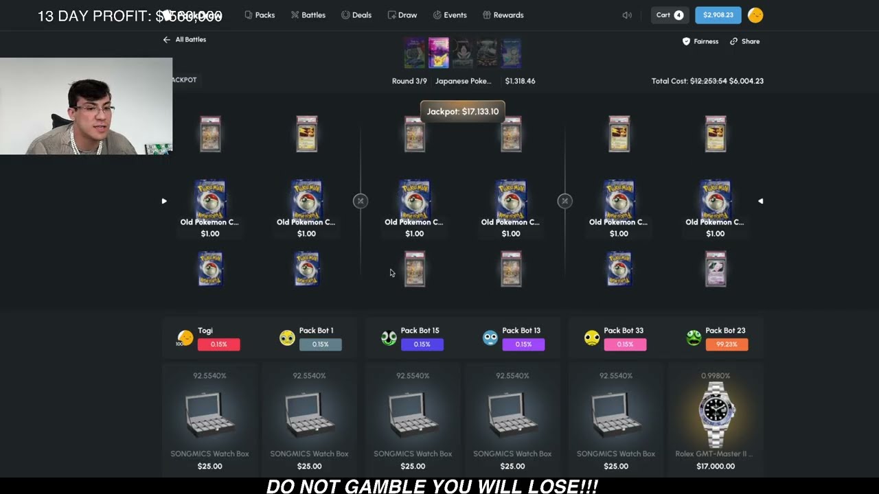 TOGI: GIGA VIRAL GAMBLING Day 2 Part 1 *FULL STREAM*