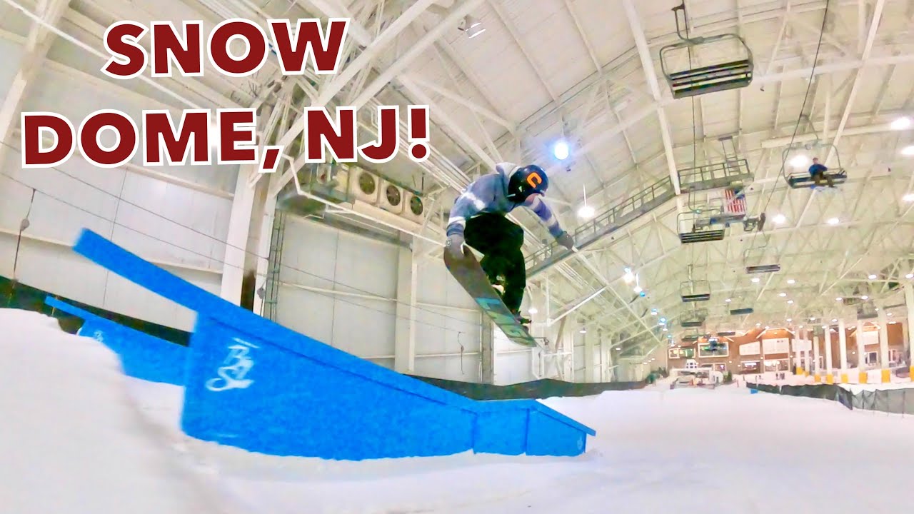 INSANE SNOWBOARDING at BIG SNOW, NJ! (The American Dream Mall!)