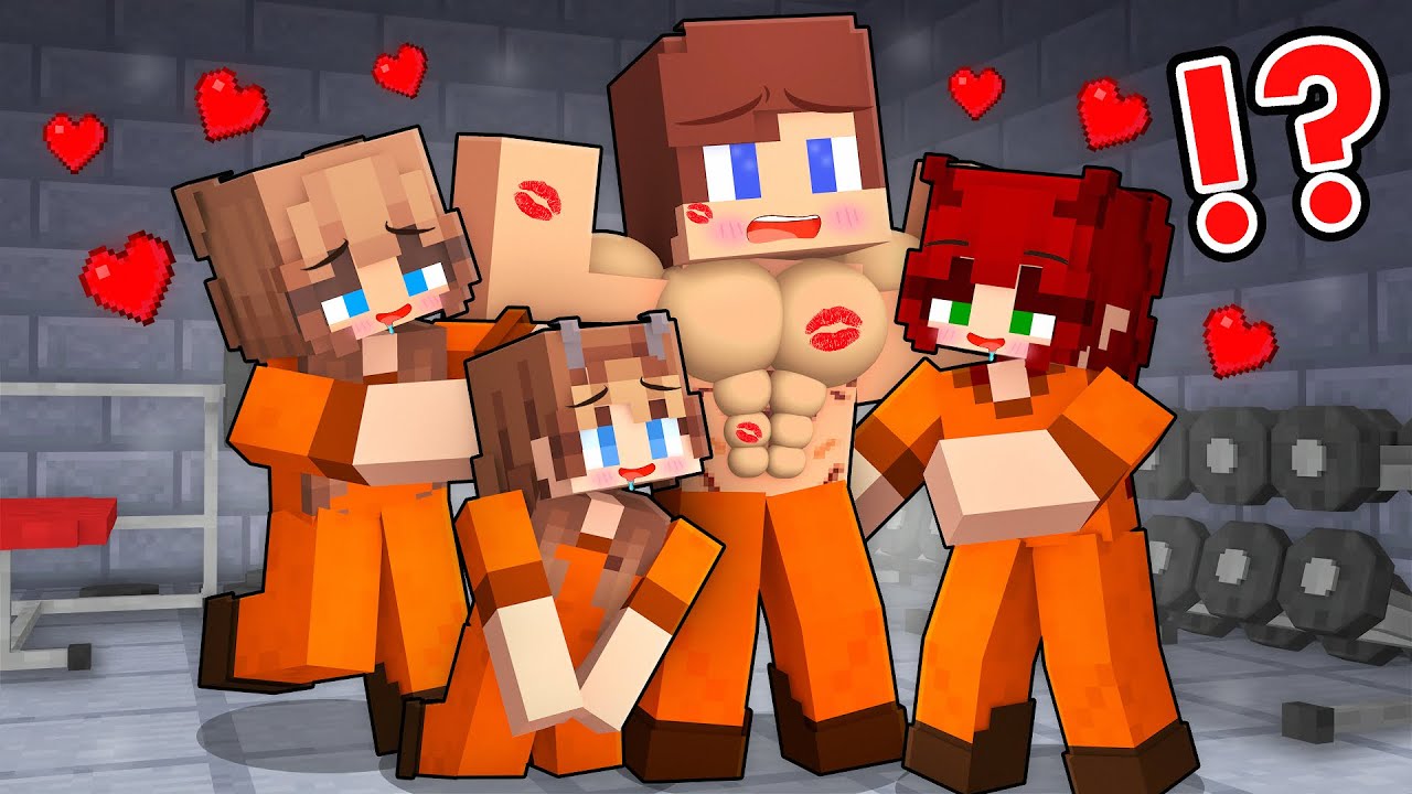 Prisoner JJ Became Popular with Girls After he Bulked Up - Prison Minecraft Animation with Mikey