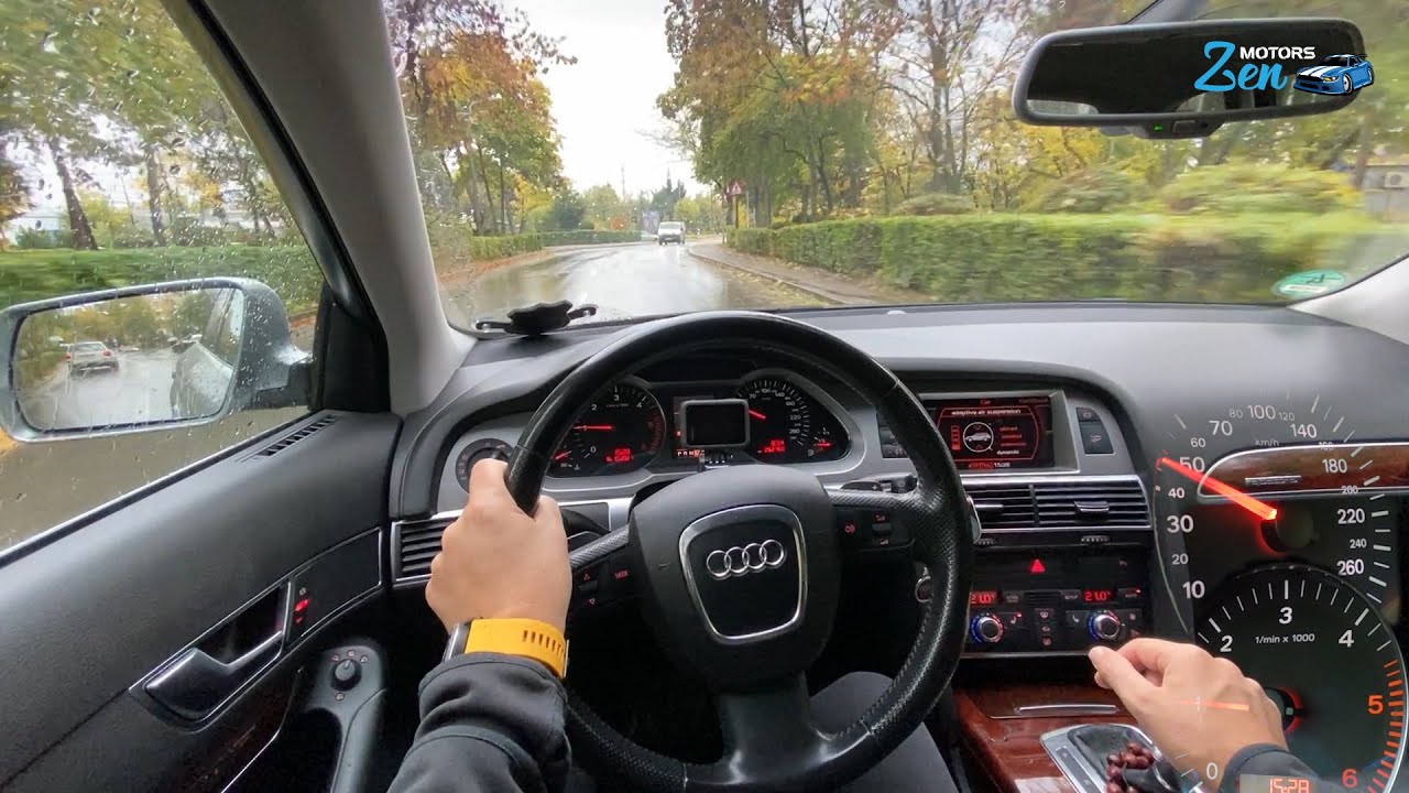 AUDI A6 3.0 tdi POV - Rainy Day -