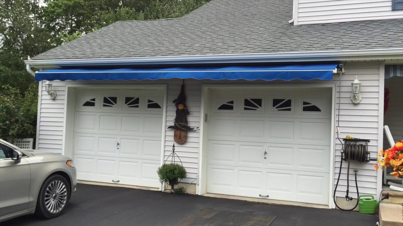 Retractable Awning Over Garage Doors Long Beach Twp. NJ LBI