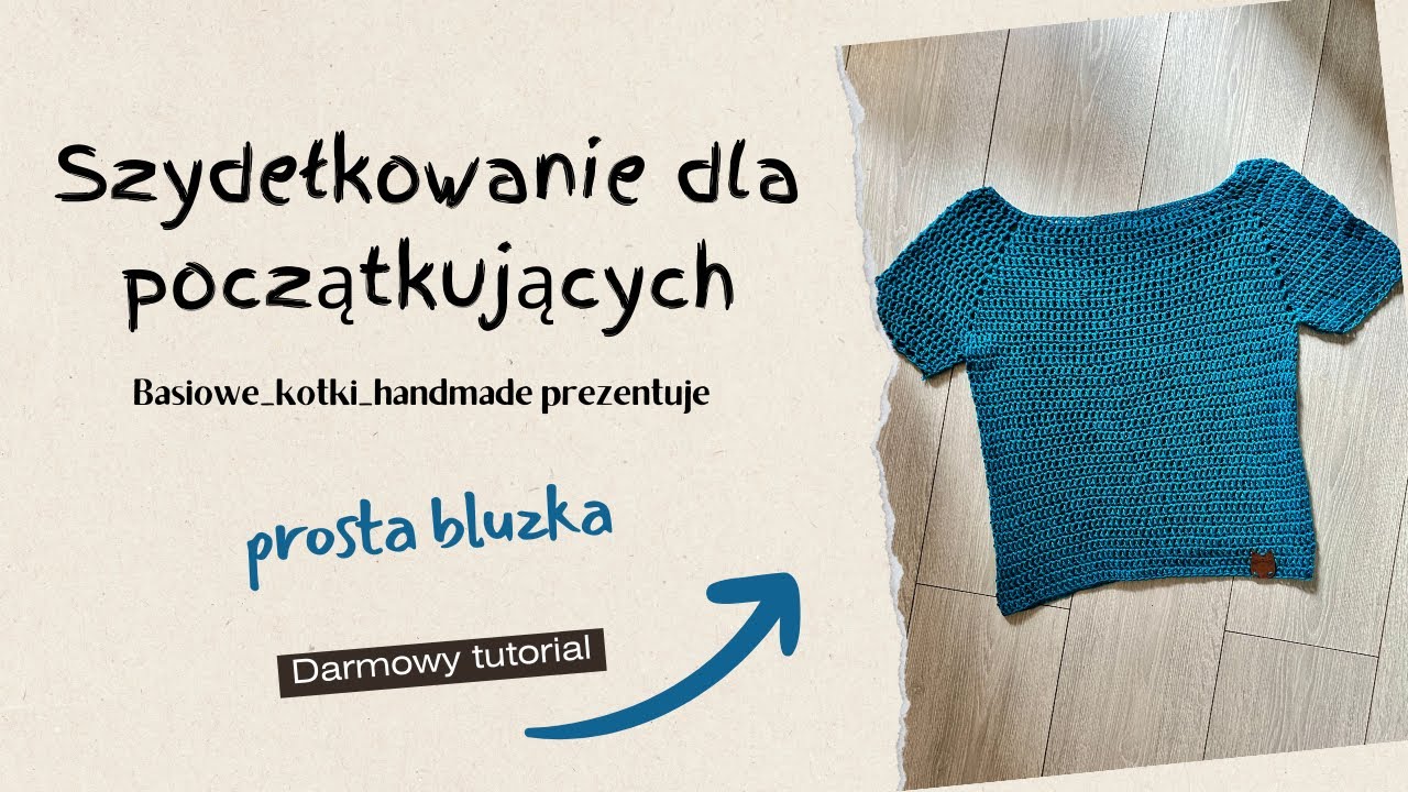 Szydełkowanie dla początkujących- bardzo prosty letni  top na szydełku.