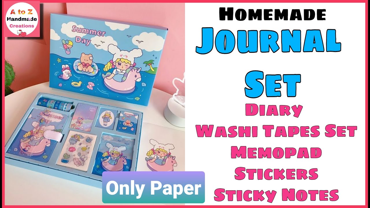 DIY Journal Set/ How to make journal diary at home/ Back To School Crafts and Hacks /paper craft