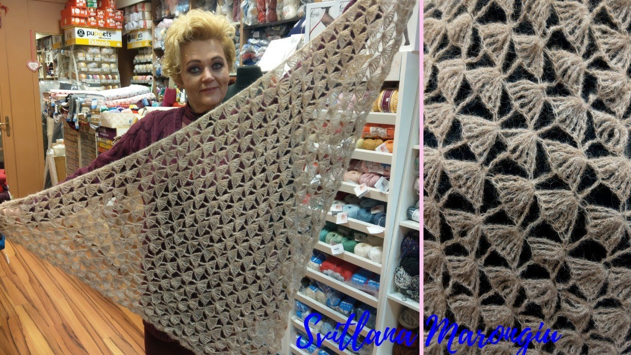 Tutorial Uncinetto: Scialle triangolare all'uncinetto