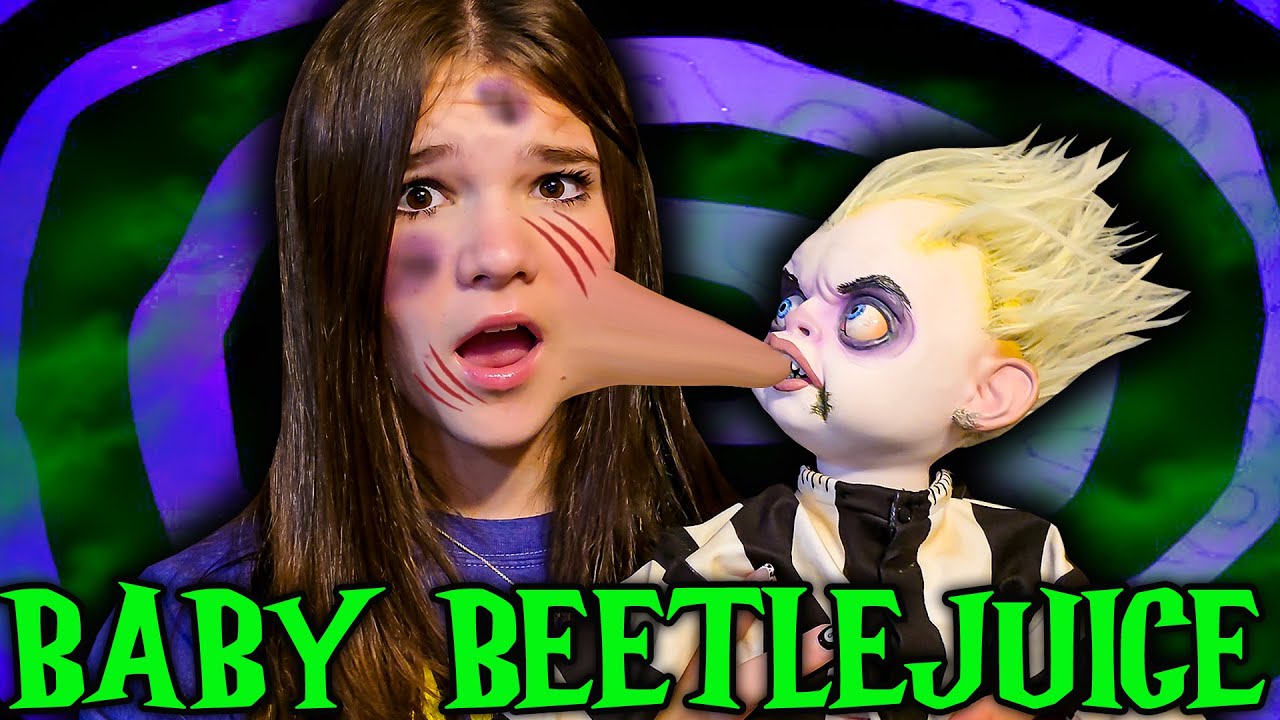 We Found BABY BEETLEJUICE And A CREEPY MAN Living In Our OLD HOUSE! @My Two Earthlings
