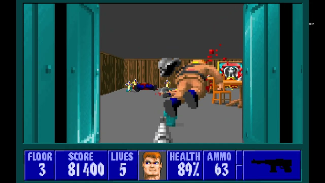Wolfenstein 3D Gameplay Episode 1 Floor 3