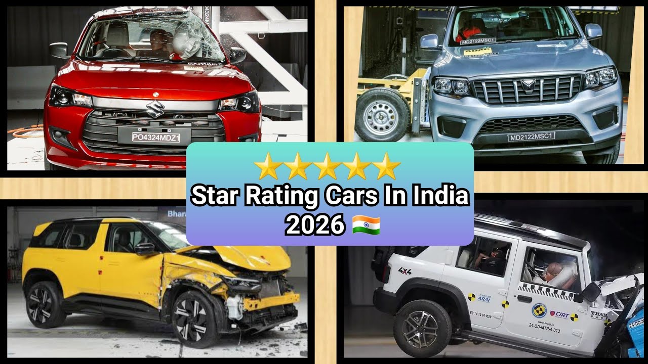 TOP 13 : 5 Star Rating Cars In India With 