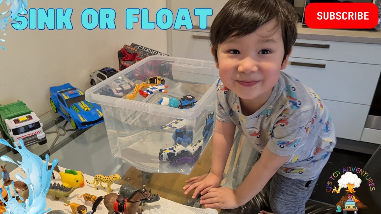Sinking and Floating Objects Float Sink Toy Dinosaurs