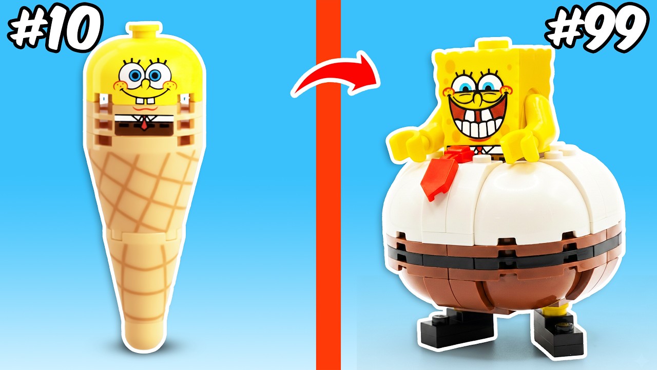 I Build Cursed LEGO SpongeBob with Weirdest Shape | FUNZ Bricks