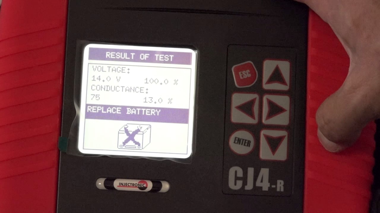 Battery tester optional module for the CJ4R and CJ500