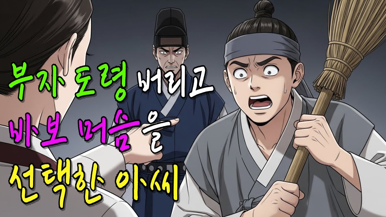 부자 도령을 버리고 바보 머슴을 선택한 아씨의 최후.. 옛날이야기 잠잘때 듣는이야기 야담 설화 스토리