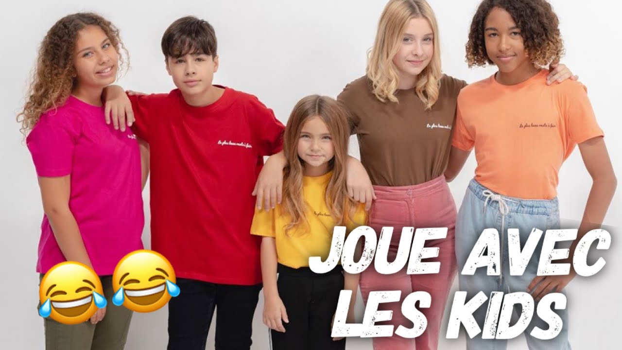 Joue avec les Kids United (Valentina, Dylan, Ilyana, Gloria, Nathan) et Seb.
