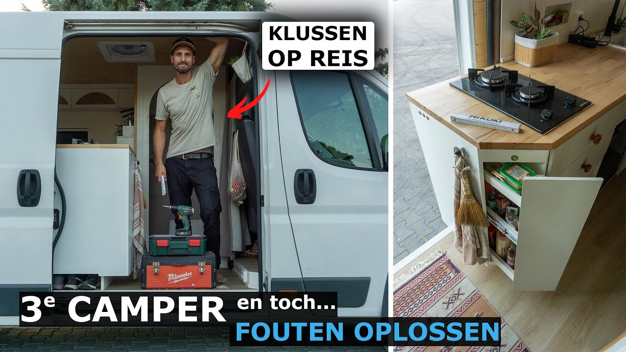 Fouten oplossen van onze derde zelfbouw camper