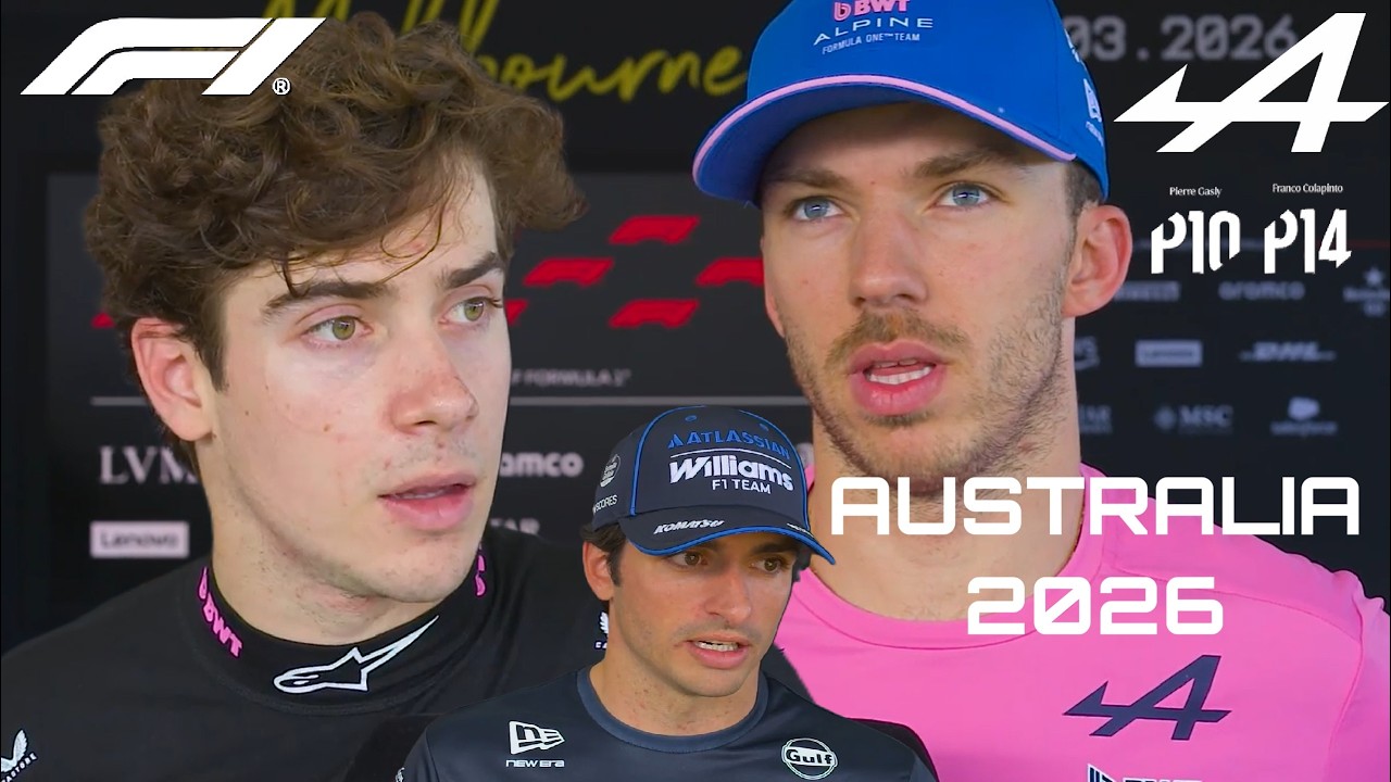 FRANCO COLAPINTO🇦🇷 PIERRE GASLY🇫🇷 de ALPINE F1 en GP AUSTRALIA 2026 POST CARRERA