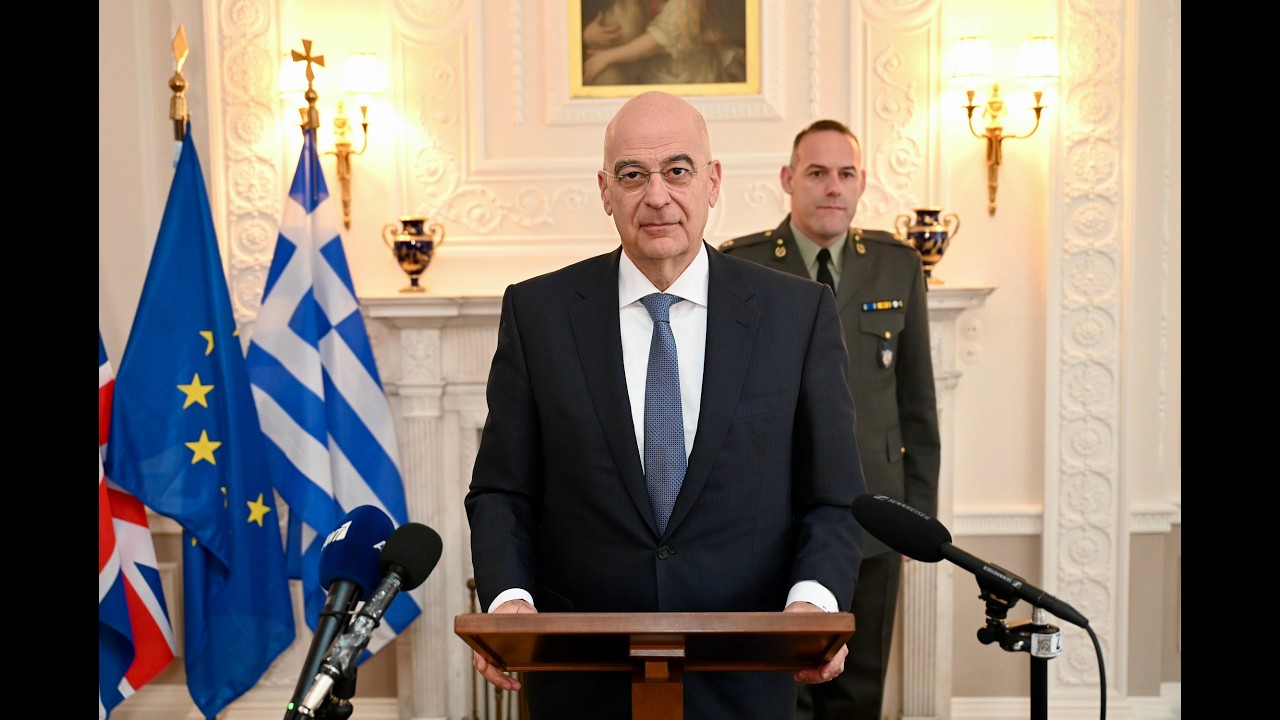 Συνάντηση με ΥΠΑΜ Ηνωμένου Βασιλείου | Δήλωση Ν. Δένδια
