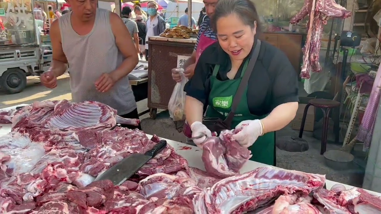 北京农村大集，牛羊肉卖的真便宜，看今天价格是多少，太惊喜