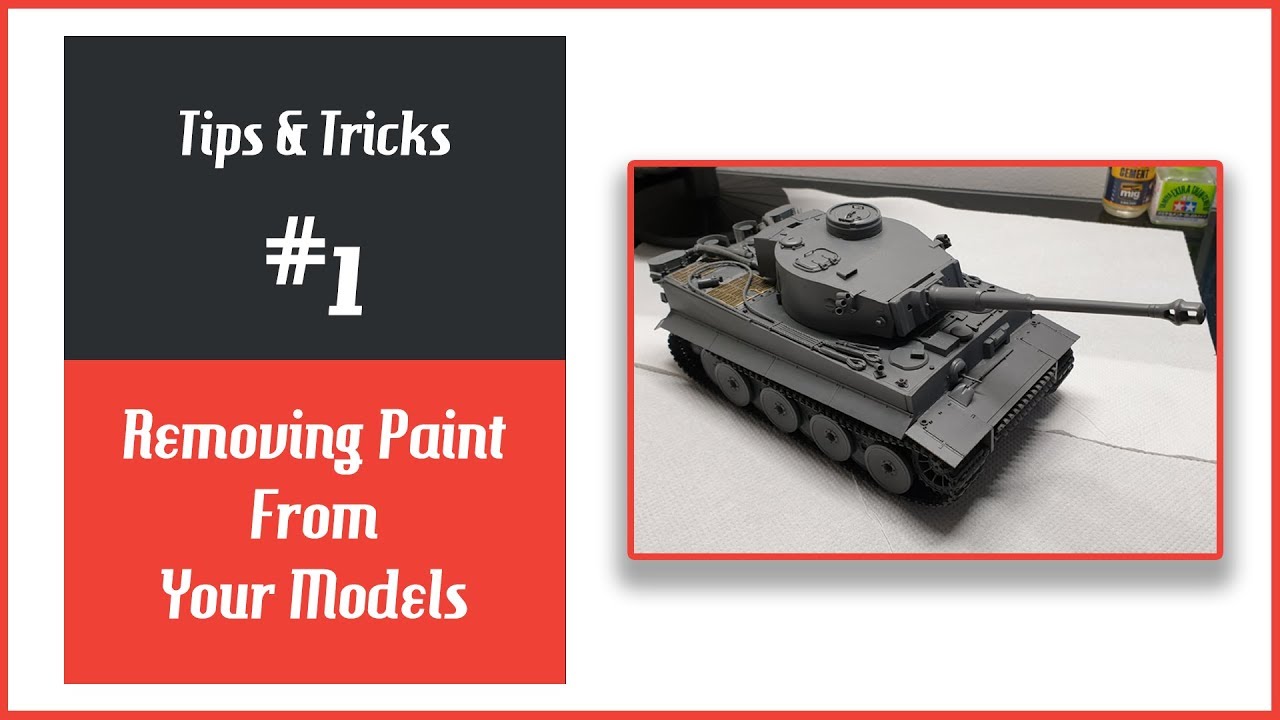 How to Remove Acrylic & Enamel paint from your models