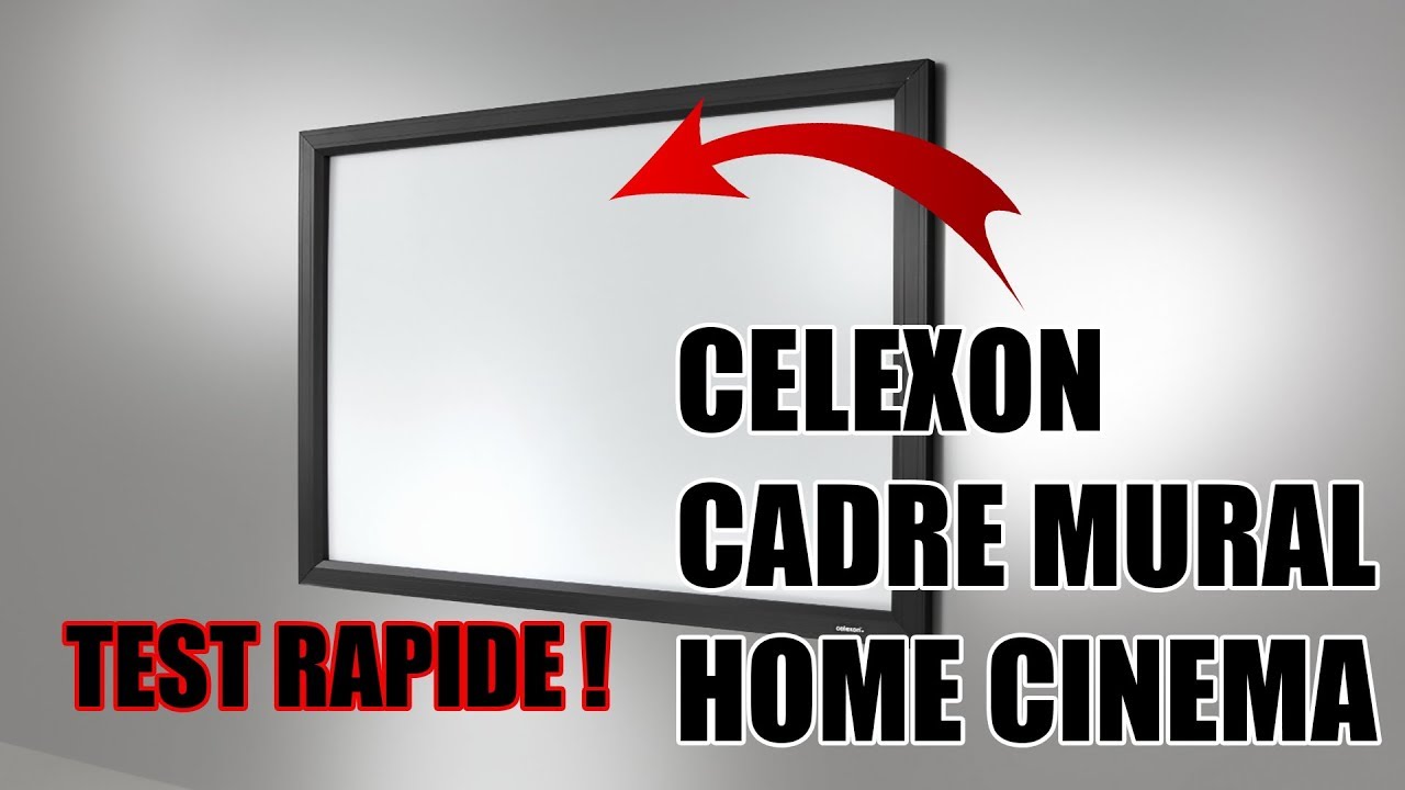 Celexon cadre murale Home Cinema ! &Eacute;cran de projection rentable !
