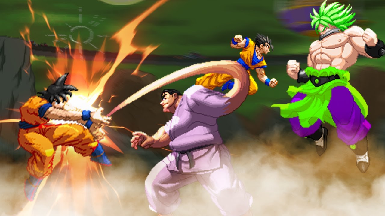 Goku vs Katsumi Orochi! Gohan vs Broly! 1vs1
