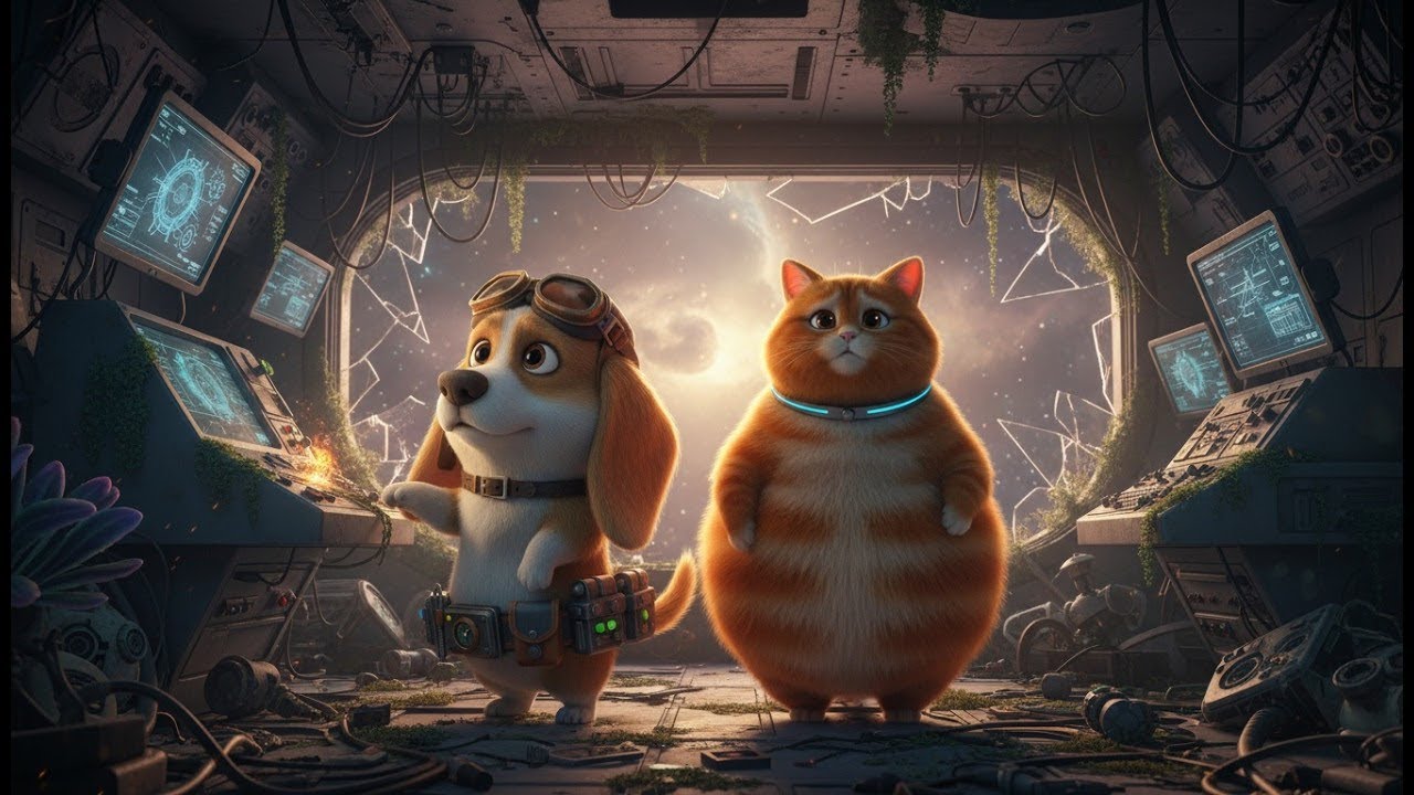 Space Cat & Dog Adventure-Episode 2 Abandoned Space Station
