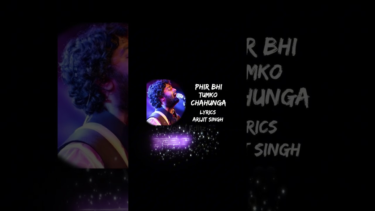 VOCALS ONLY | ARIJIT SINGH | phir bhi tumko chaunga 