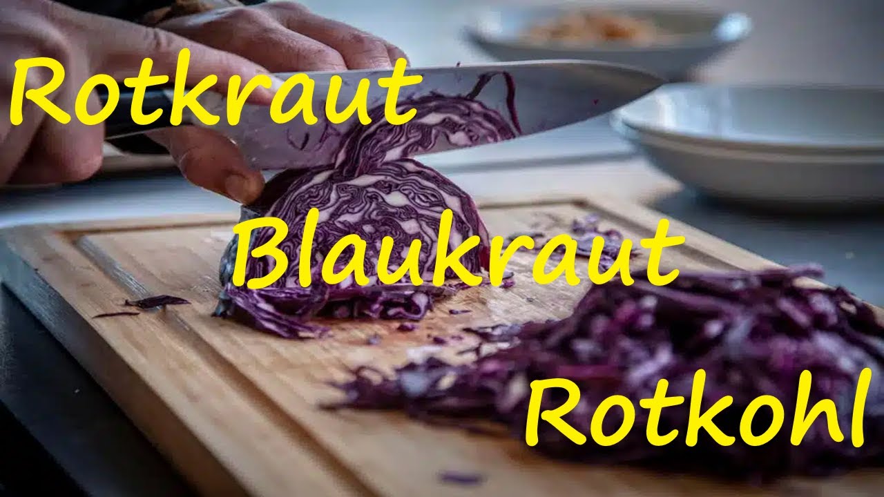 Rotkraut Blaukraut Rotkohl Blaukohl?