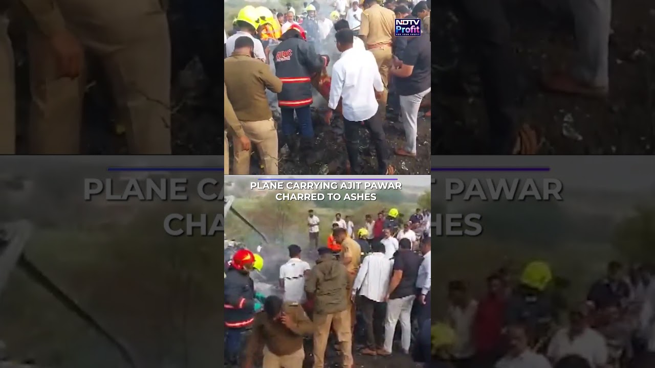 Ajit Pawar Plane Crash Video: Aftermath Of Baramati Aircraft Cash | Maha Dy CM Dies In Plane Crash