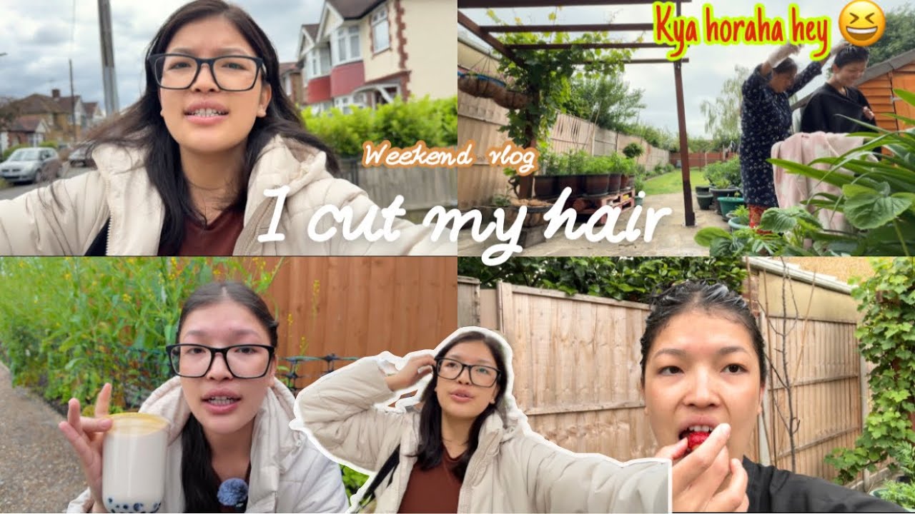 Again??? I cut my hair 💇‍♀️😁|| hair colour failed || weekend vlog || Mina pun magar