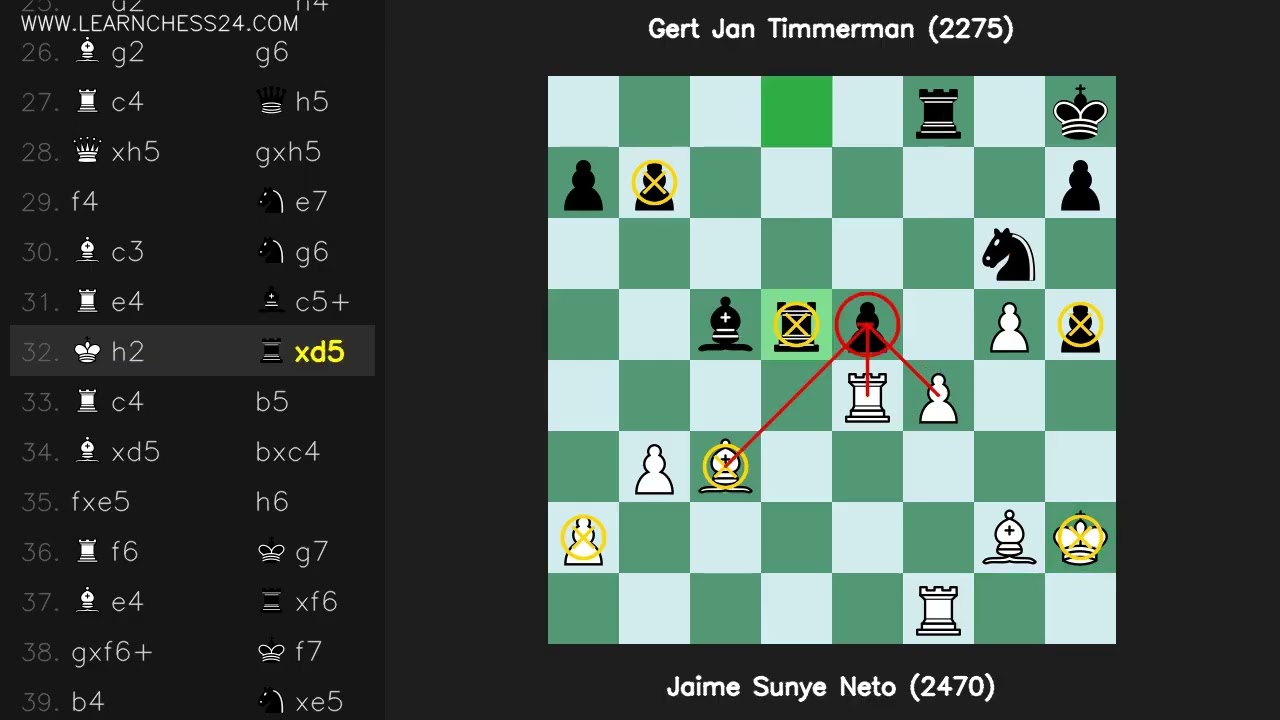 Английское-начало: Jaime Sunye Neto (2470) vs Gert Jan Timmerman (2275)