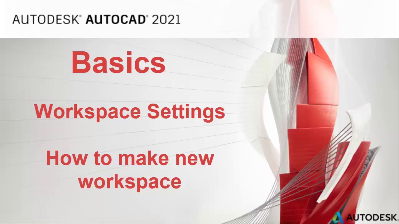 02-workspace عمل الworkspace الخاصة ببرنامج الاوتوكاد  2021  convert AutoCAD 2021 to AutoCAD Classic
