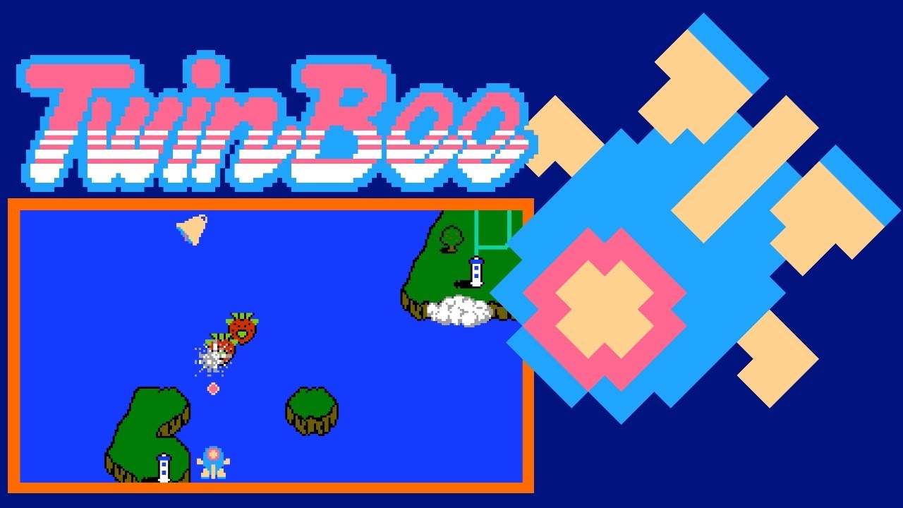 TwinBee (Famicom, 1986) – 2-Loop Session (10 Stages) – Single Player 🔔☁️🌈