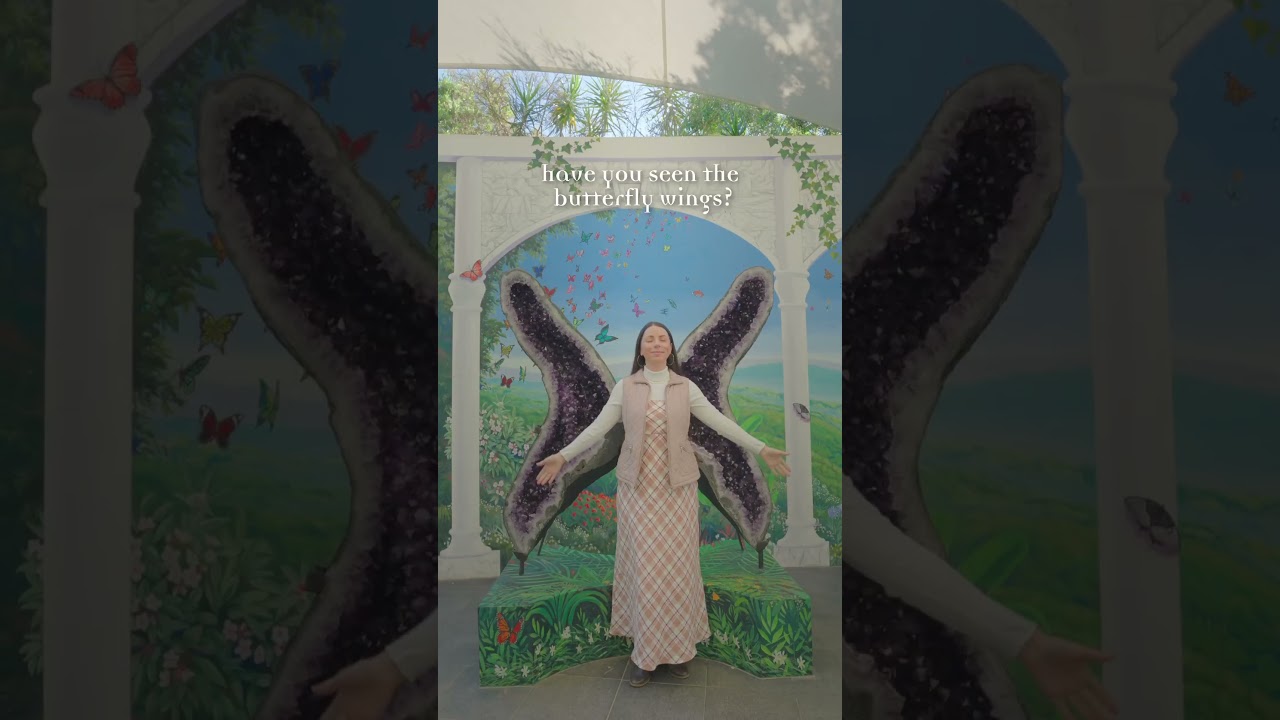 Amethyst Butterfly Wings - Crystal Castle & Shambhala Gardens, Byron Bay