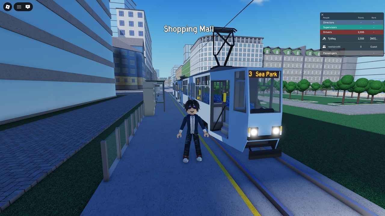 Roblox | Tramston Light Rail | Line 3 | Shopping Mall - Sea Park