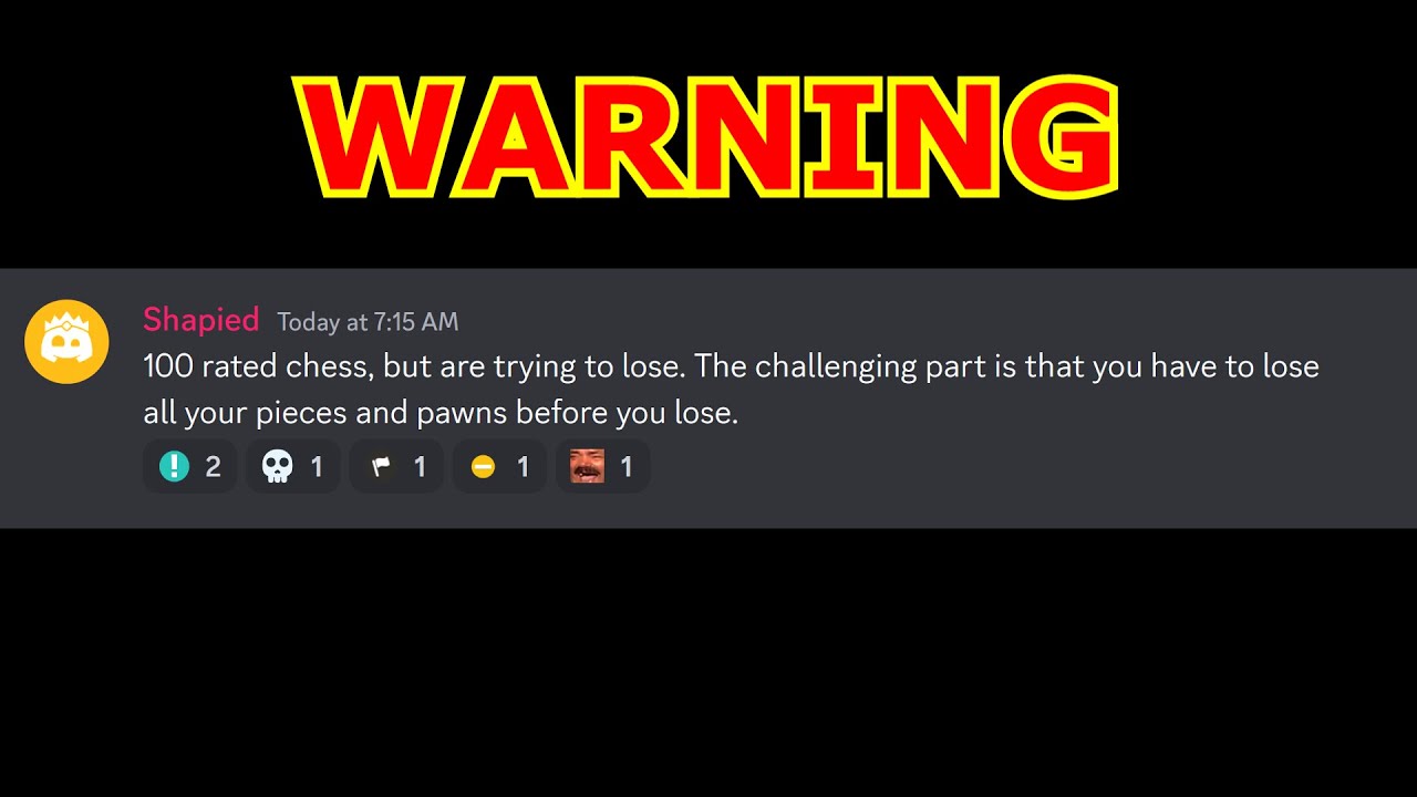 WARNING!! Impossible Challenge