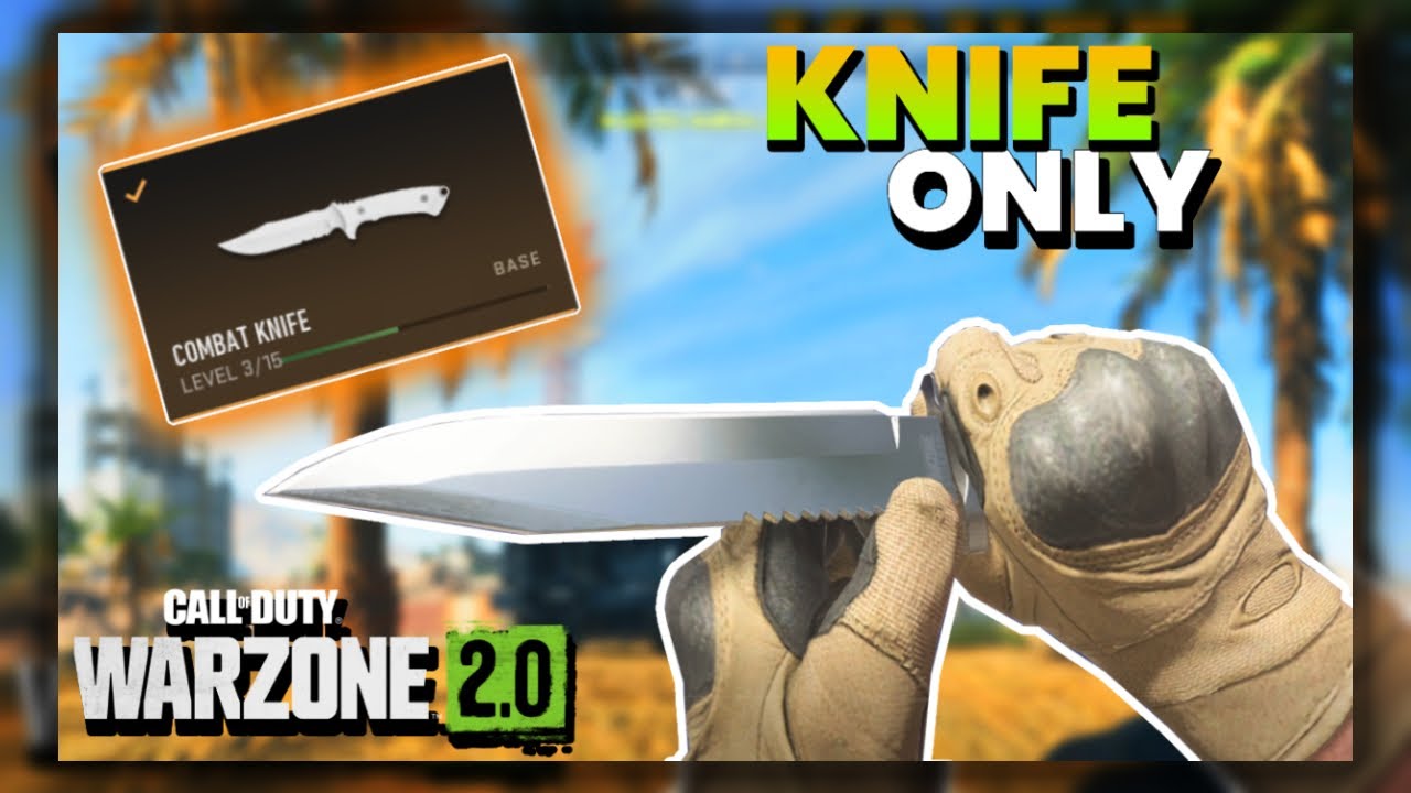 we played DMZ with COMBAT KNIFE ONLY!!