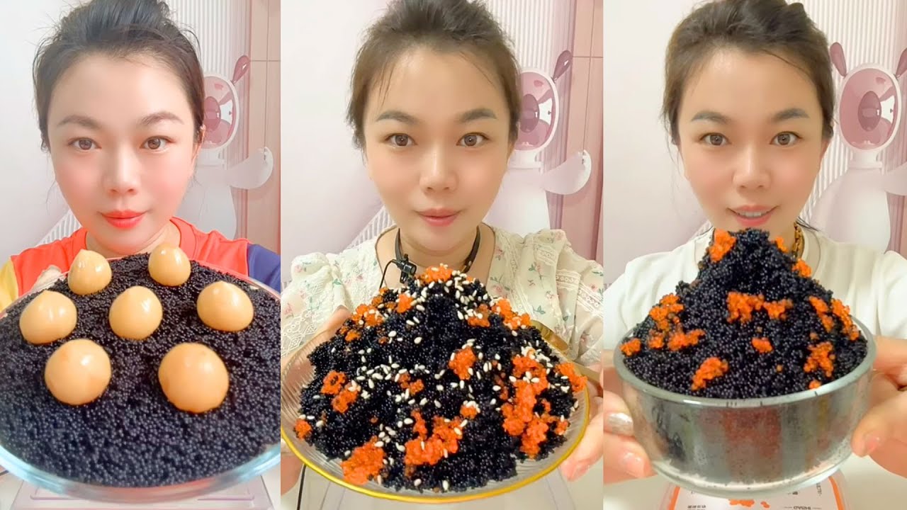 Homemade Chinese Fish Roe ASMR | Colorful Fish Eggs Eating | #57