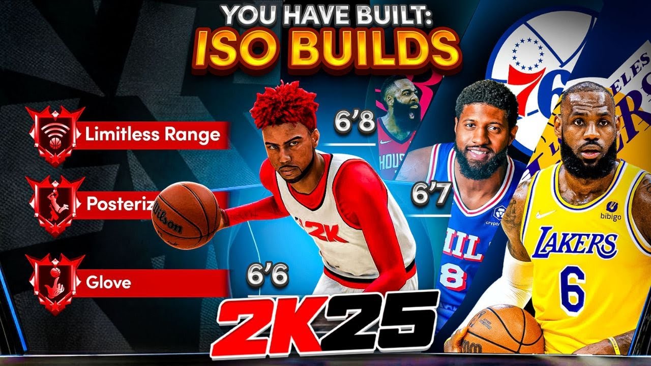 ALL-AROUND ISO BUILDS on NBA2K25! (6'6, 6'7 & 6'8 FULL BREAKDOWN)